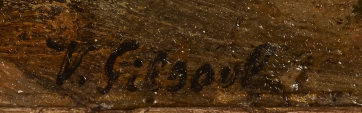 Victor Gilsoul — Signature of the artist, bottom right
