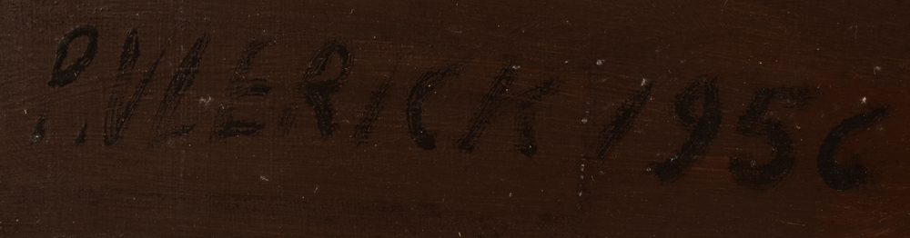 Pierre Vlerick — Signature of the artist and date, bottom left