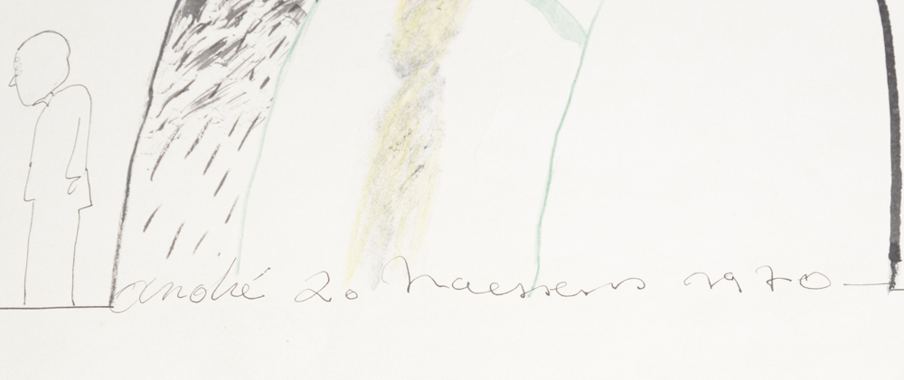 André Naessens — Signature of the artist and date, bottom center