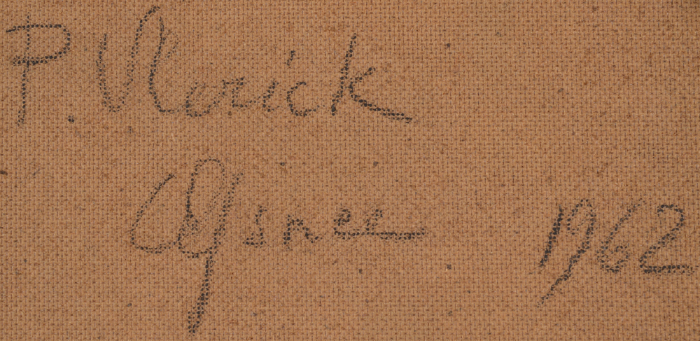 Pierre Vlerick — Signature of the artist and date at the back