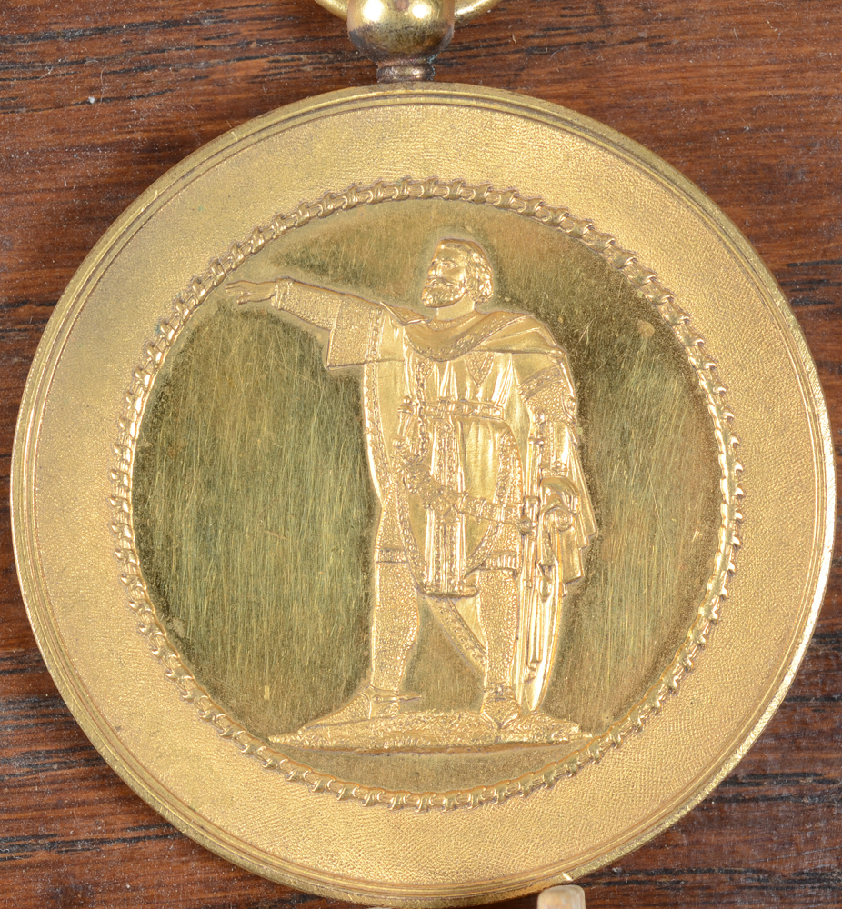 A gilt bronze medallion of Jakob (Jacques) van Artevelde — Medaillon en bronze doré, ca. 1901