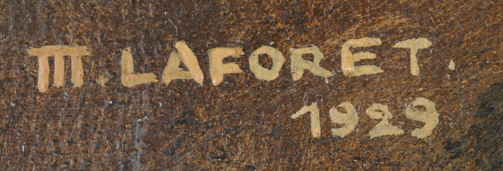 Marcel Laforêt  — Signature of the artist and date, top left