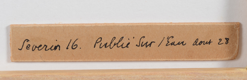 Mark Severin — Date and publication details bottom right