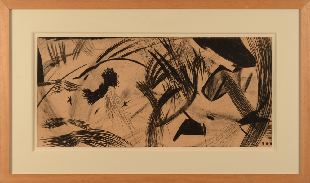 Ulrich Waibel — Sternbild3, mooie abstracte tekening destijds aangekocht bij Galerie Fortlaan17 te Gent