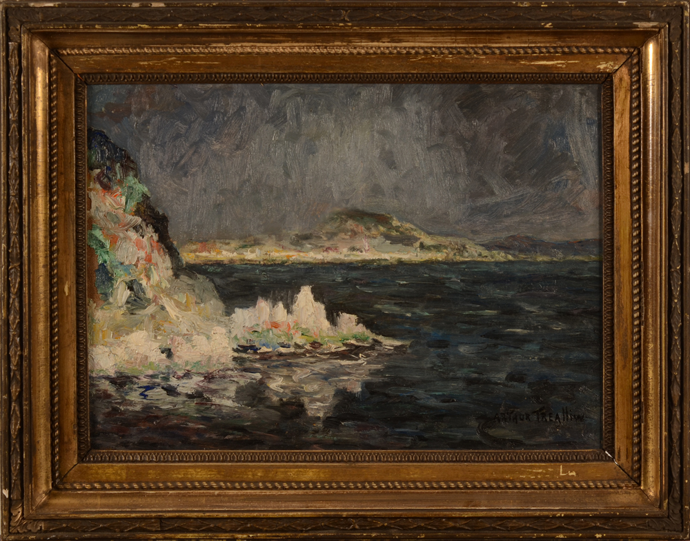 Arthur Willaert — Espagne, 1914, huile sur toile peut-être symbolique, signée