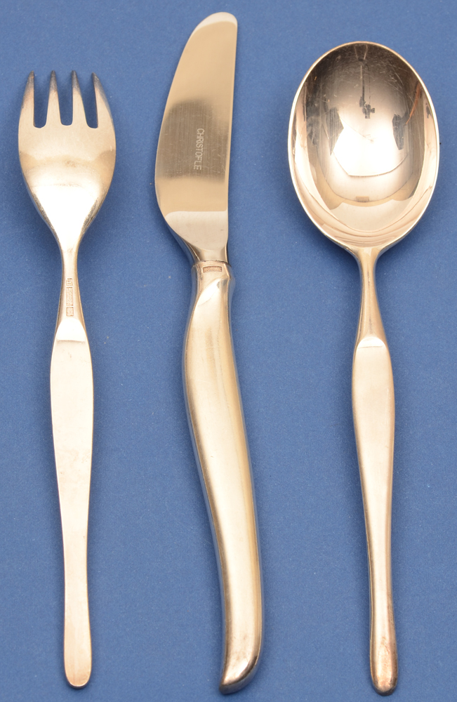 Tapio Wirkkala — Duo: eating fork, knife and spoon. Fork showing back side