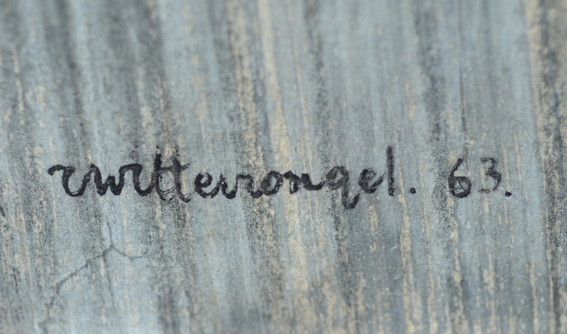Roger Wittevrongel — Signature of the artist and date 1963.