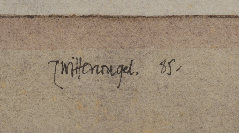 Roger Wittevrongel — Signature of the artist and date, centre bottom.
