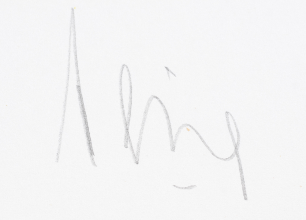 Luc Peire — Signature of the artist in pencil bottom right