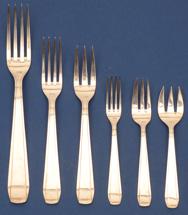Wolfers Frères Chambord model — <p>All the fork sizes</p>