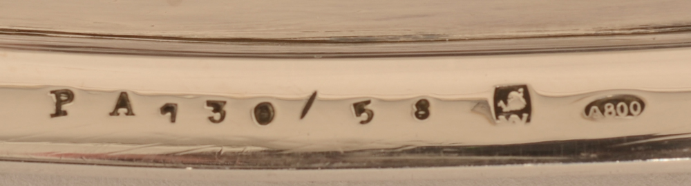 Wolfers Frères S.A. Jade — Marks on the back edge of the tray