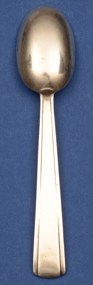 Wolfers Freres — Back of the silver art deco coffee spoon