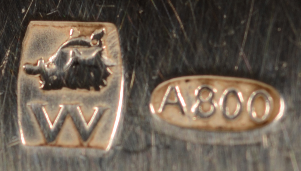 Wolfers Frères — Makers mark and alloy mark on all the pieces
