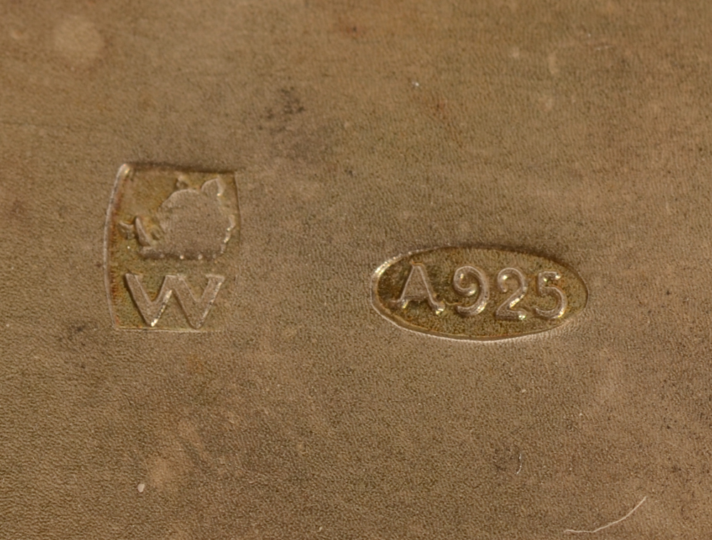 Wolfers Freres S.A. — Makers mark and alloy mark on the inside