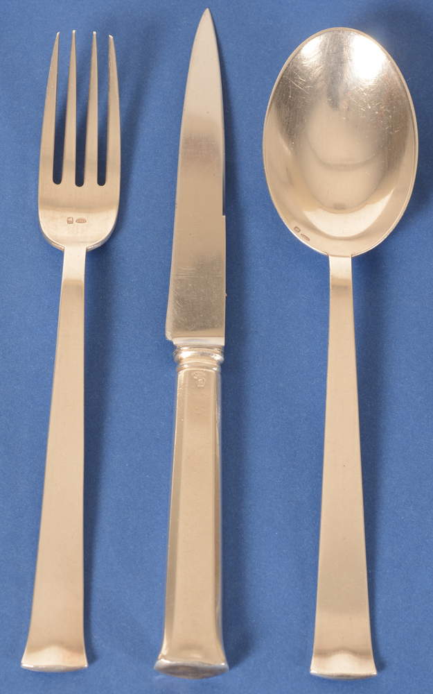 Marcel Wolfers — Detail of the eating fork, knife and spoon