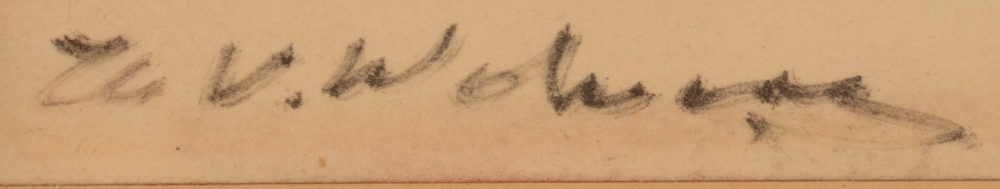 Henri Victor Wolvens — Signature of the artist, bottom left