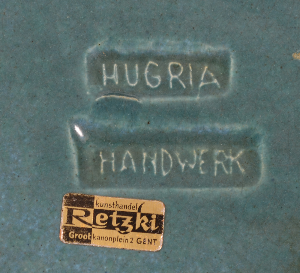 Hugria (Hugo De Putter and Ria Blansaer) — Impressed marks at the back