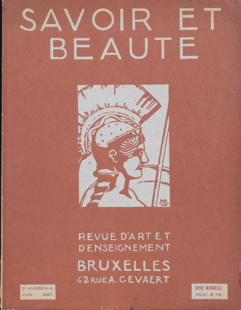 Savoir et Beauté, an important art magazine on Belgian art deco — 1927, cover design by Marius Renard