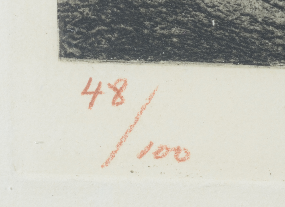 Henri Thomas — Justification in pencil, bottom left