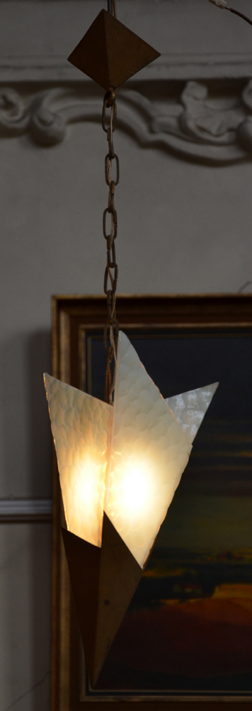 An unusual modernist-constructivist hall lantern, 1930's — Another view from the angle
