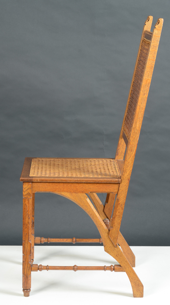 Matthias Zens — Side view of the chair, showing the elaborate designed base.
