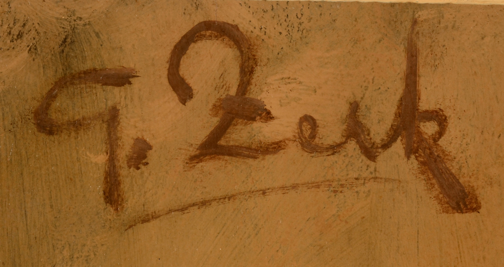 Gustaaf (Staf) Zerk — Signature of the artist, top left, with "G" for "Gustaaf"