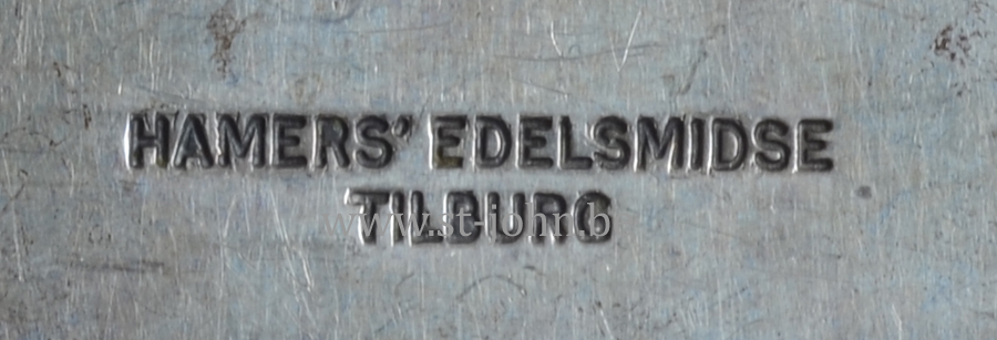 Makers mark of the firm of Hamers Edelsmidse form Tilburg in the Netherlands.