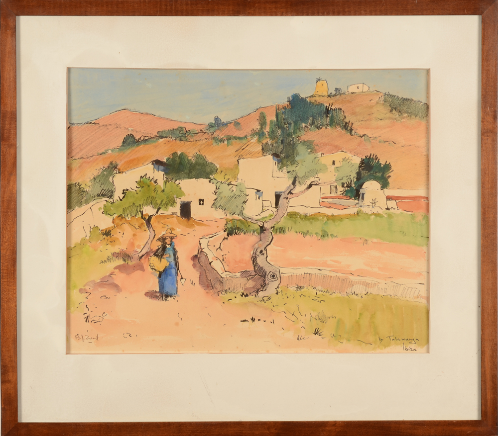 Arie J. Zwart — The watercolour in its frame