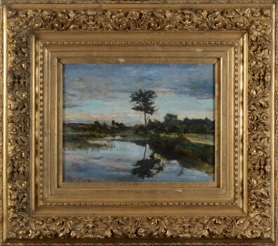 Alfred Verwee Paysage à la Campine