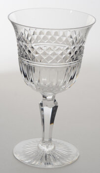 Val Saint-Lambert cut crystal wine glass model Calvados