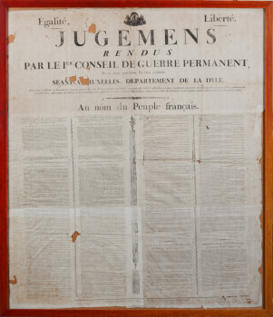 Large Poster, département du Dyle, 1799