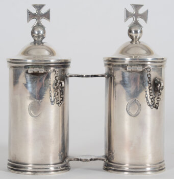 Jan Pieter Antoon Verschuylen a silver chrismatorium, Antwerp, 1831-1868