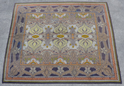 Ateliers d'Art de Courtrai De Coene Frères, a rare and important art deco rug