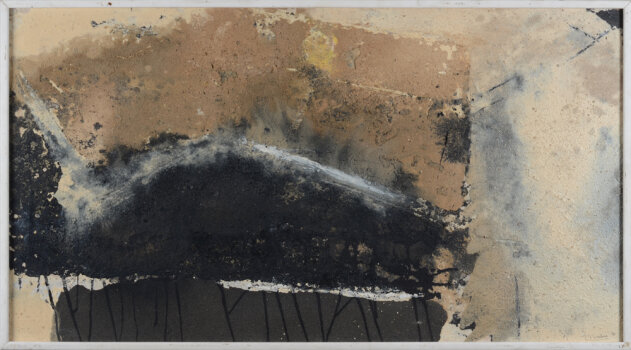 Alfons De Vogelaere, a rare and early matter painting, mixed media on board