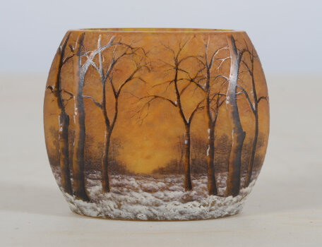 Daum Nancy Winter Vase