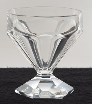 Val St-Lambert Nungesser (sans jambe) cut crystal wine glass