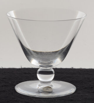 Val St-Lambert, model Bob, a crystal wine glass in art deco style