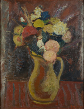 Gust De Smet Flowers 1942 painting