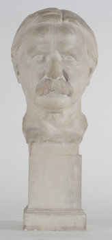 Jules Lagae a male portrait, signed and dated 1908