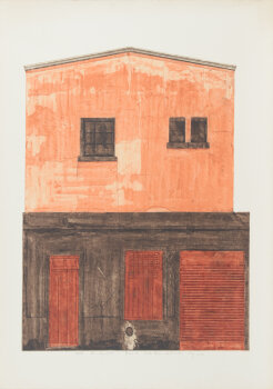 Miki Van der Eecken Roma 2 etching 1974