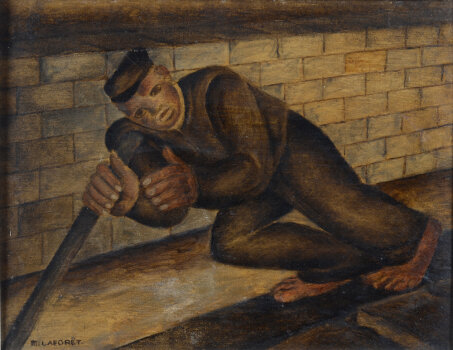 Marcel Laforêt Le Batelier painting