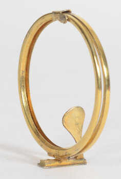A silver gilt Lunula, France ca. 1900