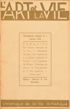 L'Art et La Vie 3me annee 1936