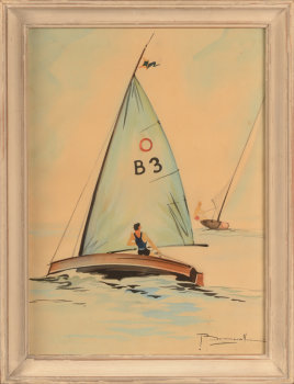 Oscar Bonnevalle sailing