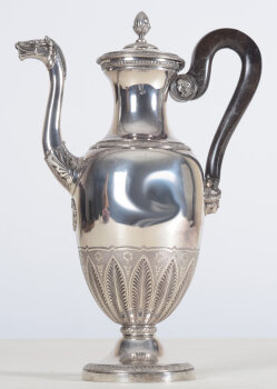 J.E. Coffinet Horse's head Coffeepot Charles X