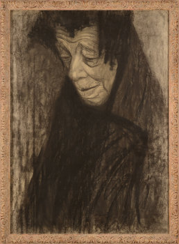 Cécile Cauterman woman with black shawl