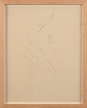 Werner Cuvelier abstract drawing 1961