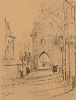 Anna de Weert the entrance of the beguinage 1902