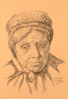 Alfons Dessenis portrait of a woman St-Martens-Latem 1906