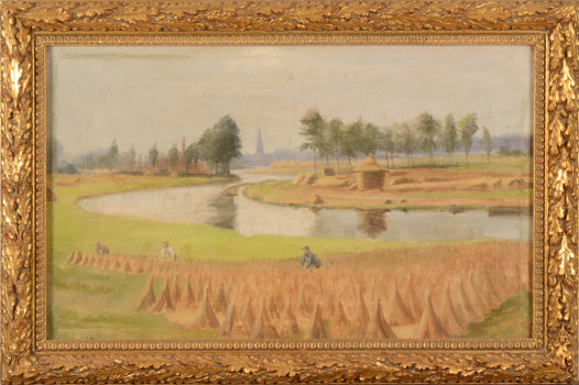 V. Eeckhaut the river Leie at Kortrijk in 1893